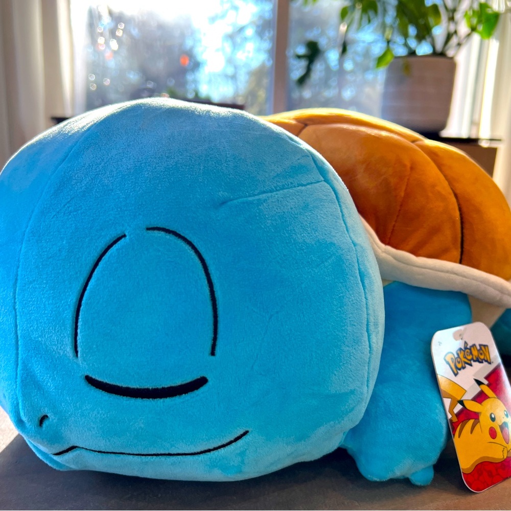 Sleeping squirtle 18” plush Pokémon